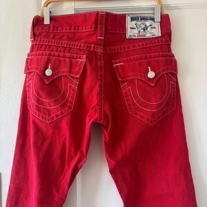 True Religion Jeans Red 31 x 34